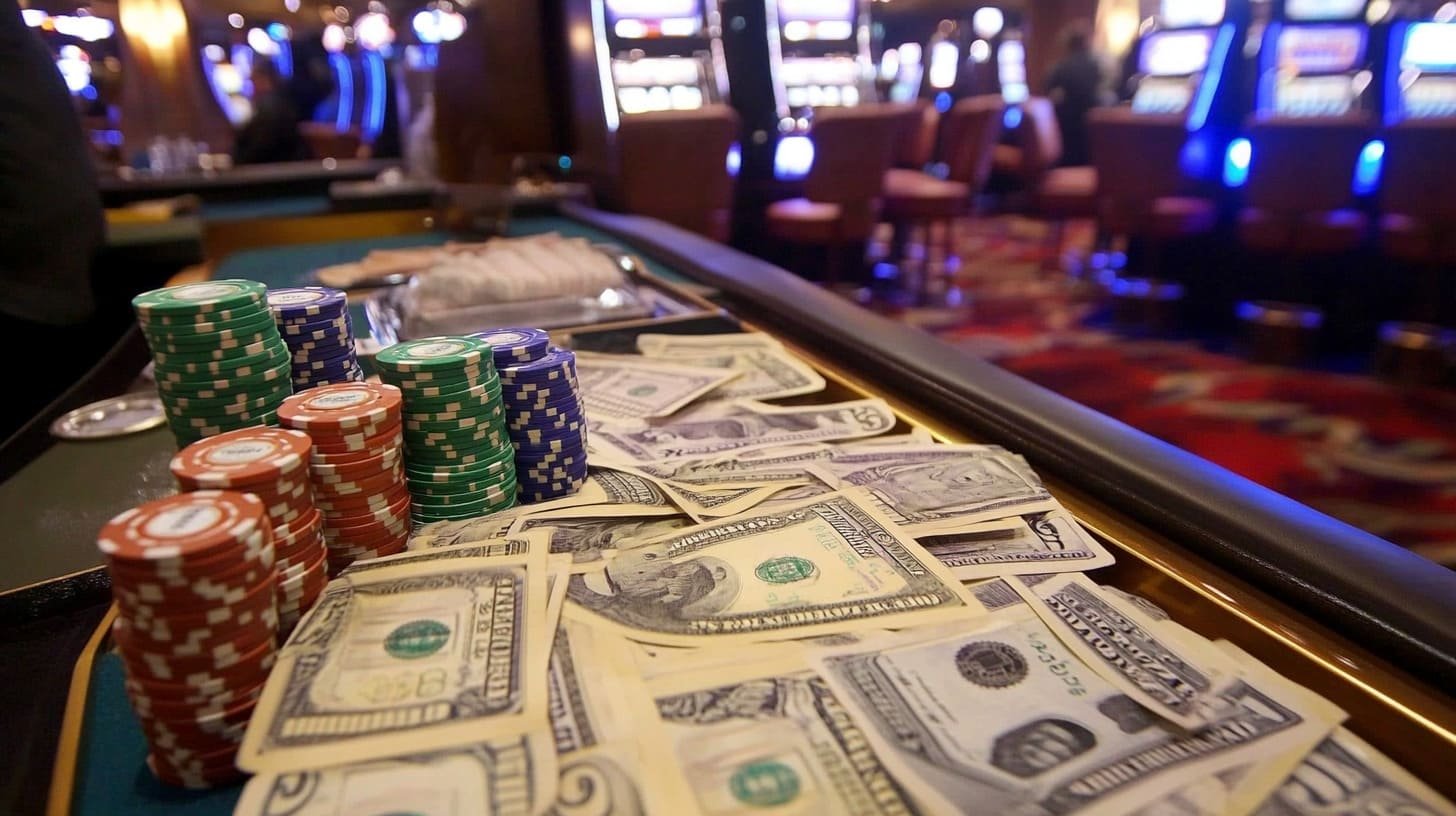 Pemain Indonesia bermain tembak ikan dari ponsel dengan tampilan meja arcade